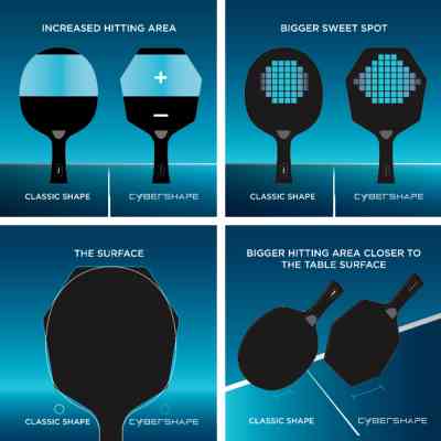 Ракетка для настільного тенісу Stiga Ракетка для настільного тенісу Stiga Cybershape 1 Star FL (1211-0906-35) (931705) Вінниця