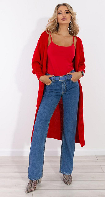 Красный кардиган (42-44) Киев - изображение 3