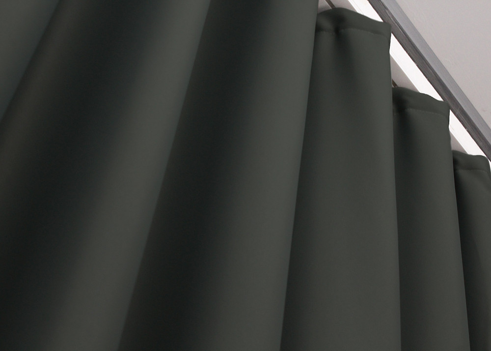 Комплект готовых штор VR-Textil Блэкаут Midnight № 1400ш Темно-серый 100х290 см 2 шт (31-690 Киев - изображение 6