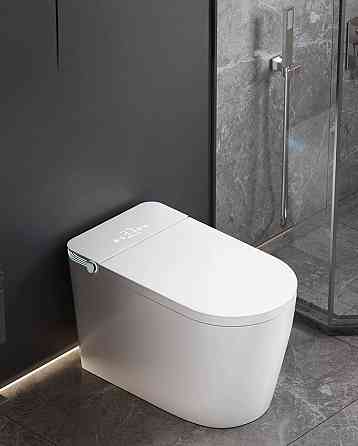 Розумний унітаз-біде 9006A з українським голосовим помічником, автопіною Bubble Shield 360°, УФ-стерилізацією, LED-дисплеєм та Київ