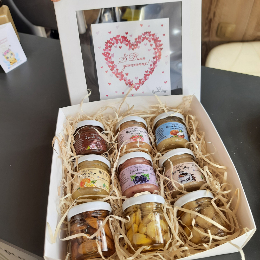 Дегустаційний оригінальний подарунковий набір крем-меду та горіхів. Одеса - фото 2