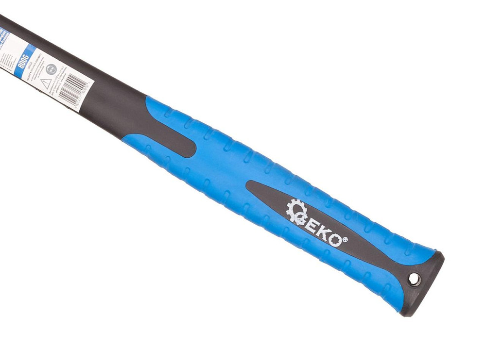 Молоток слюсарний "GeKo"-premium 0,8 кг з ручкою зі скловолокна покритого TPR Київ - фото 3