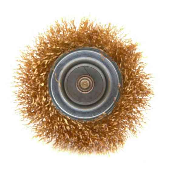 Кордщетка чашеобразная латунная для дрели 75мм, в блистере RockForce RF-BCR003 Одесса