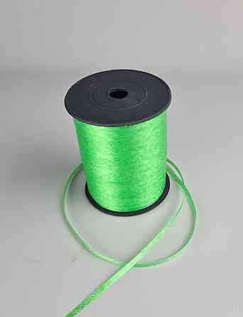 Стрічка для повітряних куль і подарунків 300 метрів зелена (1 пачка) Харків