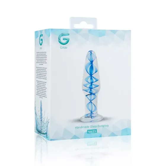 Скляна анальна пробка з внутрішньою спіраллю Gildo Glass Buttplug No. 23 Львів