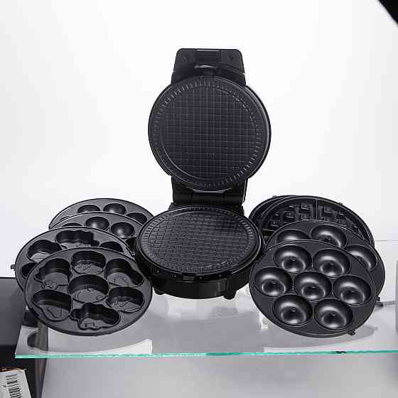 Мультипекар Sokany SK-08105 5 в 1 600 Вт з антипригарними панелями: для вафель, коржів, пончиків, горішків, фігурного печива Коломия