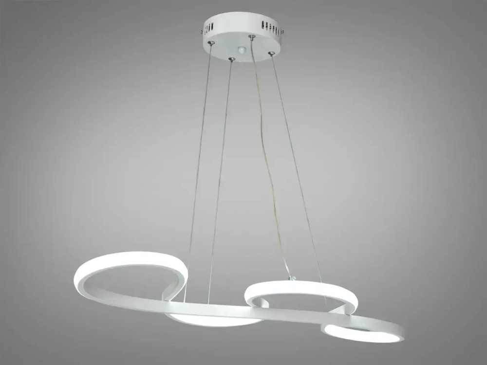 Світлодіодна люстра Світлова Симфонія PJ805W 75х33см (Біла) Вінниця - фото 4