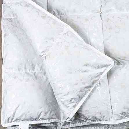 Полупуховое полуторное одеяло YouStar 50% пух 50% перо, Тик, размер 145х205 см (Серебро) Сумы