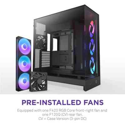Корпус NZXT H9 Flow RGB Dual-Chamber All Black (CM-H92FB-R1) Винница