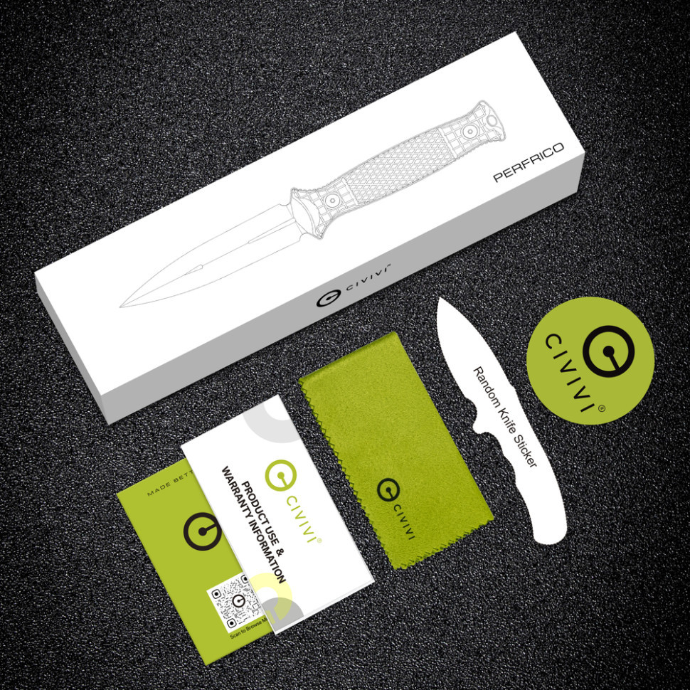 Ніж фіксований Civivi Perfrico C23026-1 з чохлом Киев - изображение 16