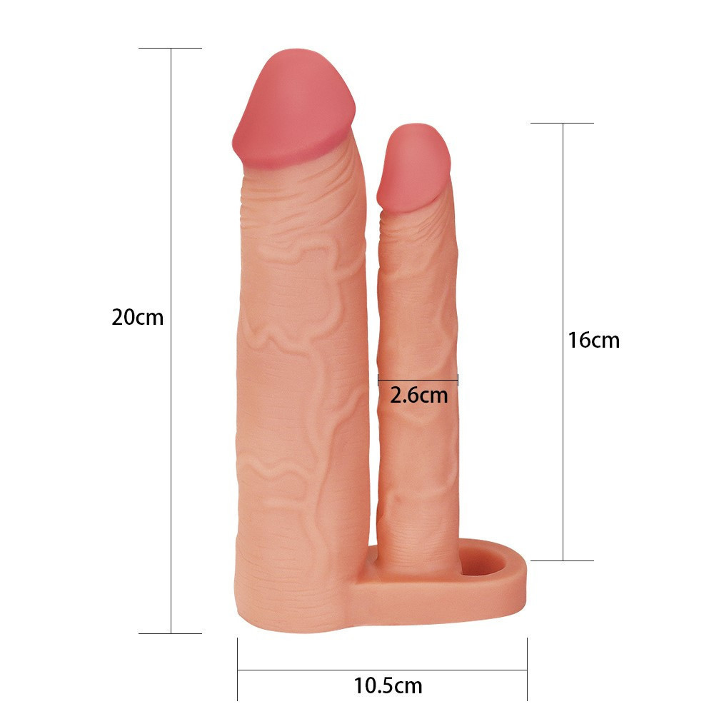 Насадка на член Add 2 Double Penis Sleeve Sex Aura Киев - изображение 4