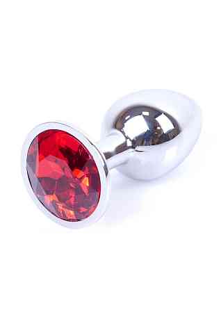 Анальна пробка - Jewellery Silver Plug - Red Sex Aura Київ