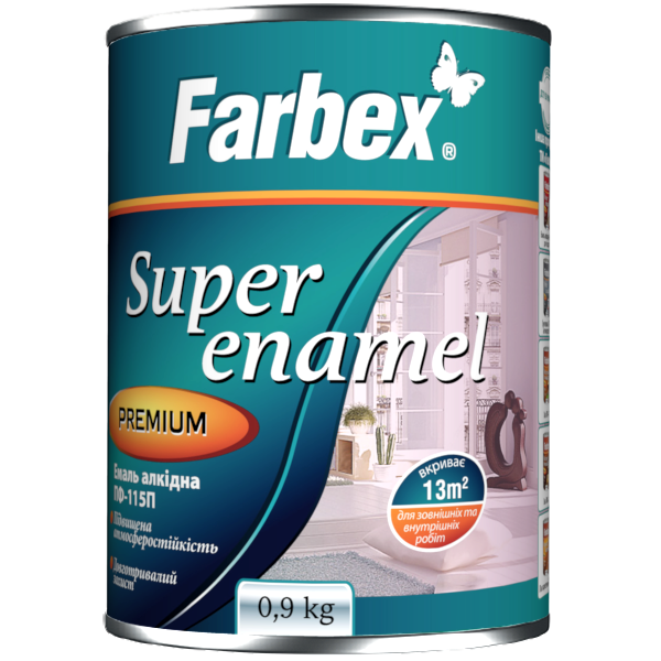 Эмаль алкидная ПФ-115П желтая ТМ Farbex -0,9 кг. Харьков - изображение 1
