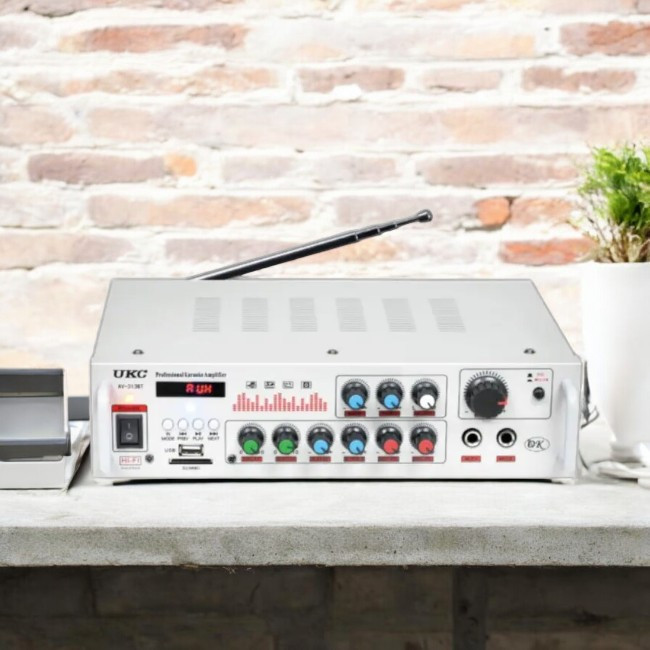 Підсилювач звуку AMP 313 BT Bluetooth USB SD AUX FM радіо з пультом дистанційного керування, стерео підсилювач 2-канальний Одеса - фото 1