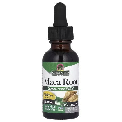 Вітамінно-мінеральний комплекс Nature's Answer Мака, 1000 мг, без спирту, Maca Root, Alcohol-Free, 30 мл (NTA-09552) Вінниця - фото 1