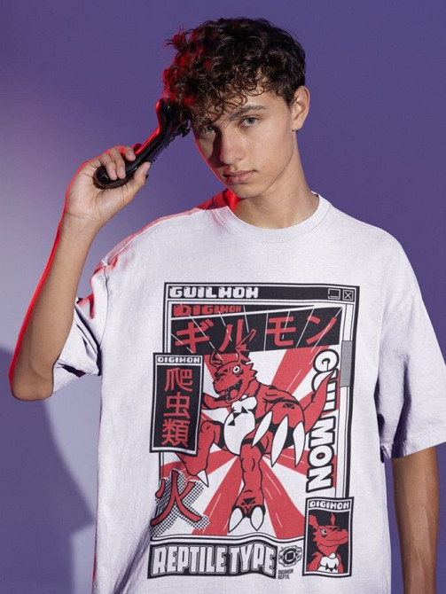 Футболка з аніме принтом Аніме Вінтаге Спекіал Манга оверсайз (S/M/L) Чорний AnimeJ1058 Дніпро - фото 2