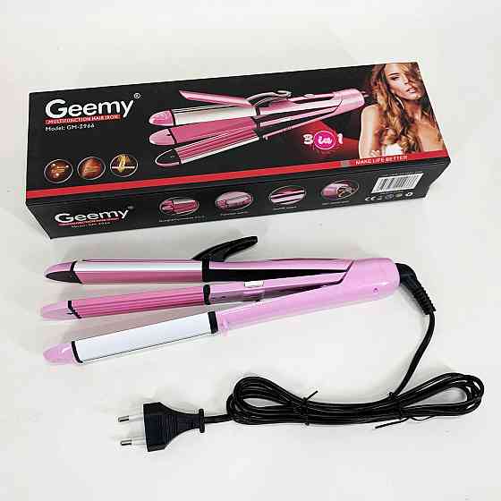 Широка праска для випрямлення волосся, Гофре плойка праска для волосся Плойка гофре випрямляч LA-57 Івано-Франківськ