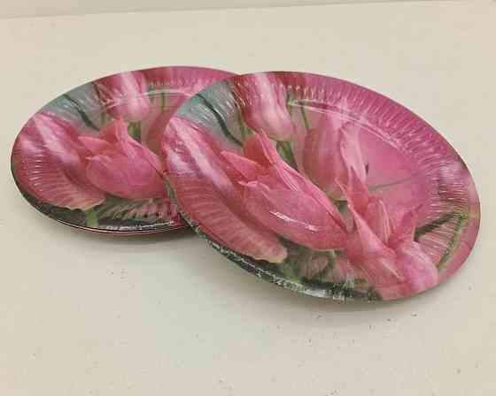 Бумажная тарелка с рисунком  18см