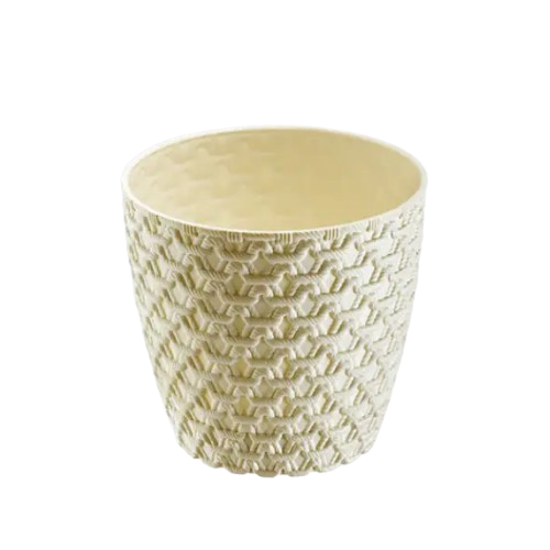 Вазон Плетіння 4,3л молочний ELIF Житомир - изображение 1