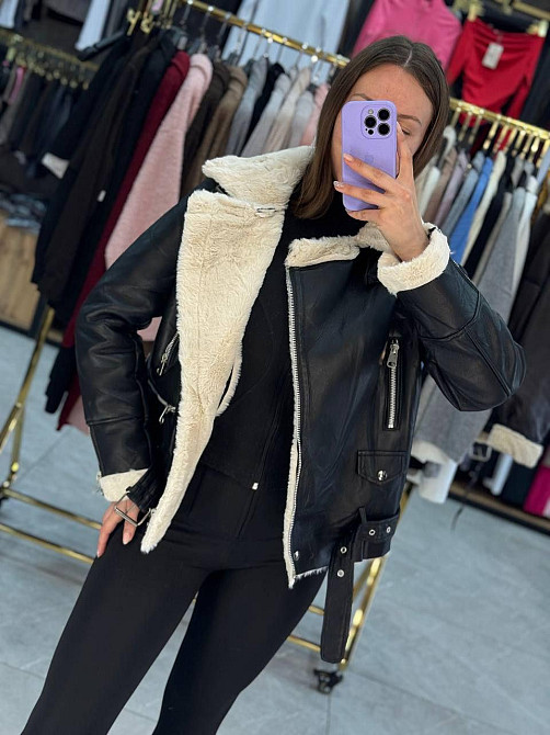 Жіноча Стильна та тепла дублянка у популярному фасоні   штучне хутро Одеса - фото 6