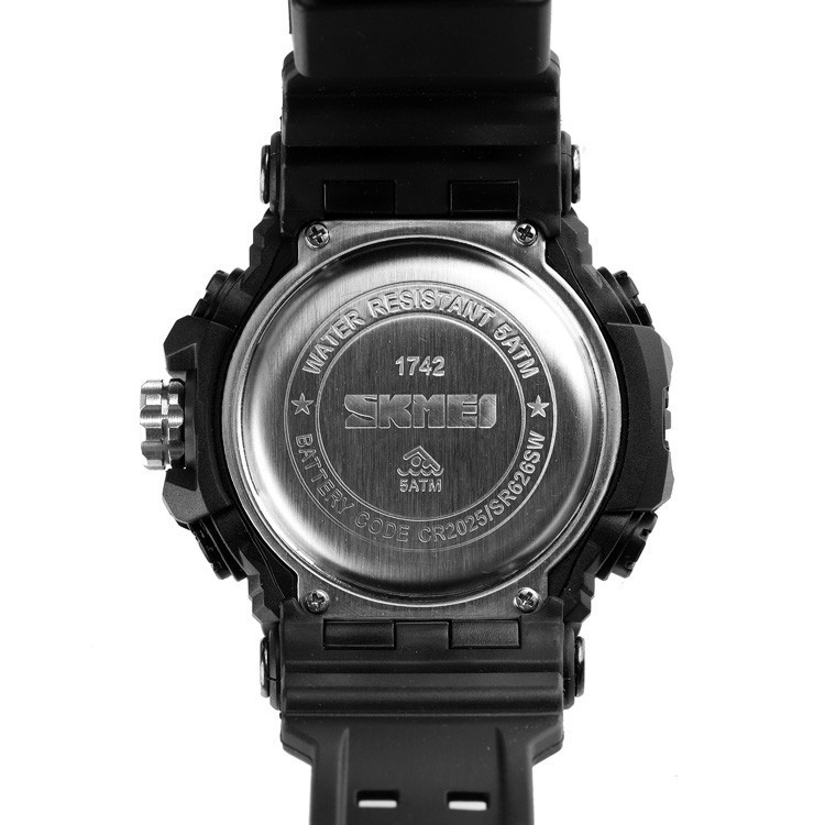 Мужские спортивные наручные часы Skmei 1742 Hamlet (Черные) Винница - изображение 4