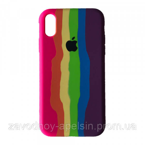 IPhone X XS 10 Чехол Радуга Silicone Case (rainbow) Одесса - изображение 1