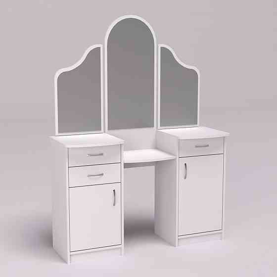 Стол туалетный Трюмо Диана, Белый, 1200/420/1630 Львов