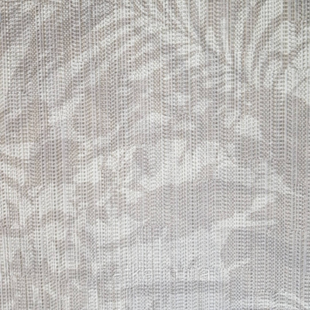 Шпалери вінілові на флізелін Sirpi Alta gamma Sempre 3 абстракція листя бежеві на пісочному з сріблом 3д Київ - фото 1