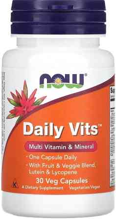 Мультивитаминно-минеральный комплекс Now Foods Daily Vits 30 вег капс Киев