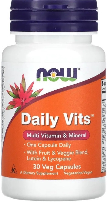 Мультивитаминно-минеральный комплекс Now Foods Daily Vits 30 вег капс Киев - изображение 1
