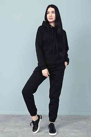 Жіночий утеплений костюм спортивний "WhyNot" оптом I Норма і батал Чорний, 42-44 Київ