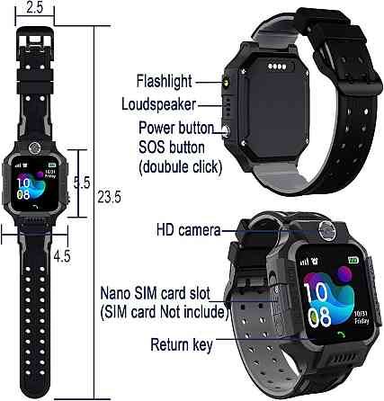 Детские смарт-часы с сенсорным экраном, звонками, SOS, камерой, шагомером, играми фонариком умные наручные Киев