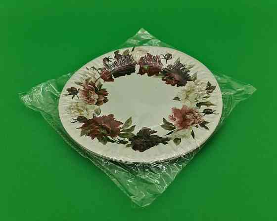 Бумажная тарелка с рисунком  18см