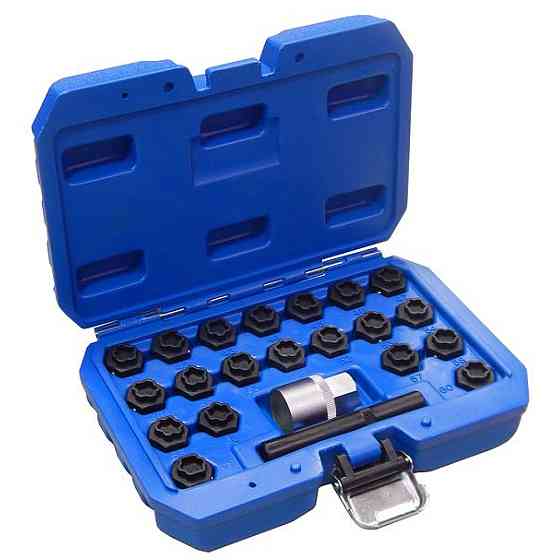 Набір вставок для секретних колісних болтів BMW, 22пр. (Розмірний номер 41-60), в кейсі Одесса