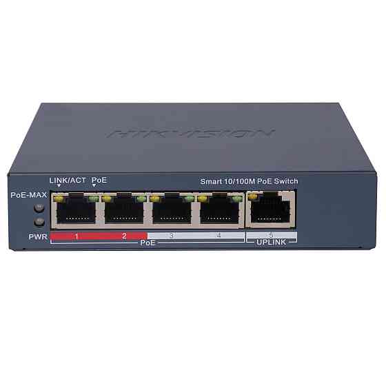 Комутатор Hikvision DS-3E1105P-EI/V2 POE ( 260 г ) Харків