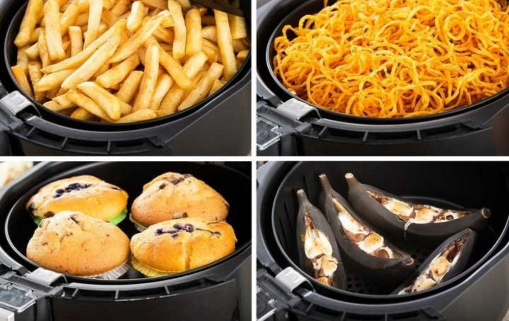 Безмасляная фритюрница(аэрогриль) с чашей Air Fryer BW-3011 4л 1200W. Харьков - изображение 5