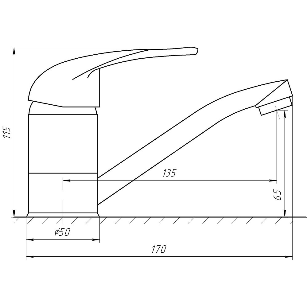 Змішувач для умивальника EcoMix ENERGO E-GEZ-103M-WH Тернопіль - фото 5
