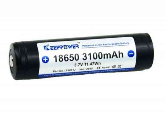 Аккумулятор Keeppower Panasonic Li-ion 18650 3100mAh с защитой Киев