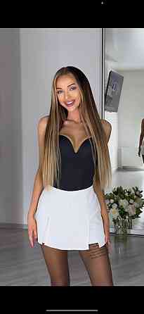 Женский базовый костюм двойка: жакет и юбка-шорты костюмная ткань Молочный, 42/44 Одесса