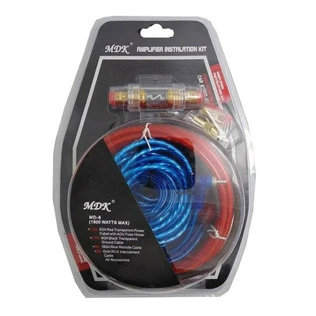 Набір дротів для встановлення саббуфера kit MD 8, набір кабелів для автоакустики AM-44 Львів - фото 5