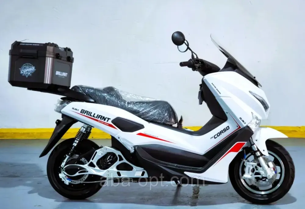 Електричний скутер Corso Brilliant 2000W-72V-32Ah Шини:120/70-12" +1 ЯЩИК БАГАЖНИК купити дешево Україна Одеса - фото 2