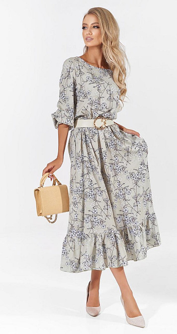 Модное платье с оборкой (42) Киев - изображение 1