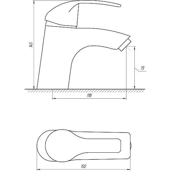 Змішувач для умивальника DOMINO ACCENT DAC-101 Луцк