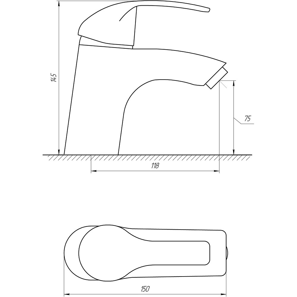 Змішувач для умивальника DOMINO ACCENT DAC-101 Луцк - изображение 4
