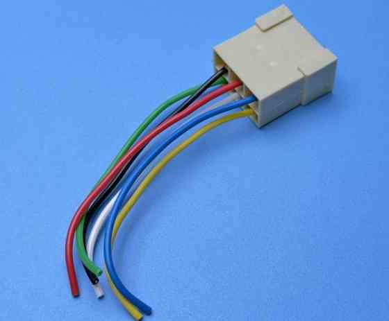 Разъем с проводом ПАПА  - 6 контактов, клемма 6,3мм (пр-во Украина) Харьков