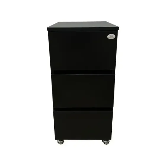 Косметологическая тумба на колесах Эльф 7 с ящиками Черный Киев