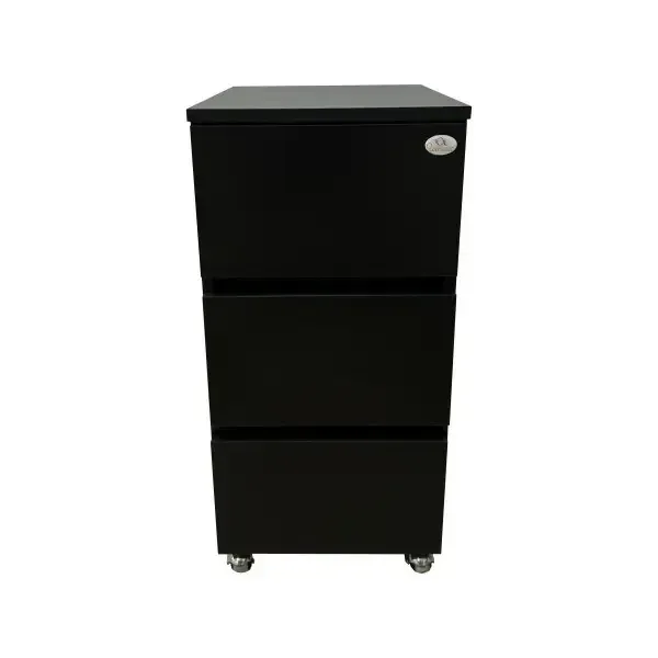 Косметологическая тумба на колесах Эльф 7 с ящиками Черный Киев - изображение 1