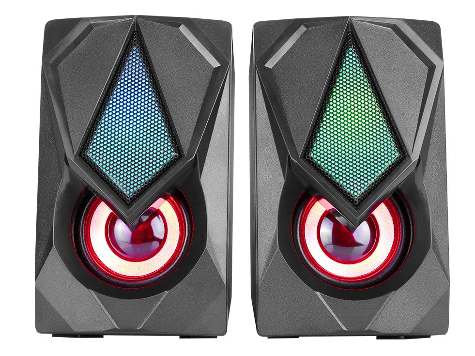 Комп&apos;ютерні колонки XTRIKE ME з підсвіткою RGB Backlight SK-402, чорного кольору. Вінниця - фото 1
