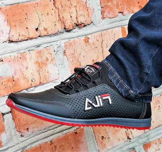 Чоловічі мокасини Кросівки FILA Чорні з Перфорацією Туфлі (розміри: 40,41,42,43,45) Відео Огляд — 17-2 Дніпро