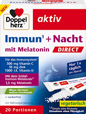 Doppelherz Immun + Nacht direct Granulat-Sticks 20 St для сну та імунітету Львів - фото 1